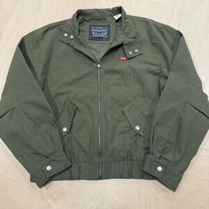 Levi's Harrington Jacket Olive Green Bomber Full Zip Mens Small NWT $128